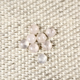 Kapussi ruusukvartsi 4mm pyöreä cabochon