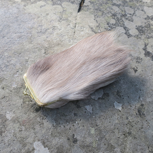 Kukkaro/silmälasikotelo poronkarvalla koristeltu nro1