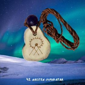 Riipus poronsarvi ja ametisti. Naisten Jumalatar 42