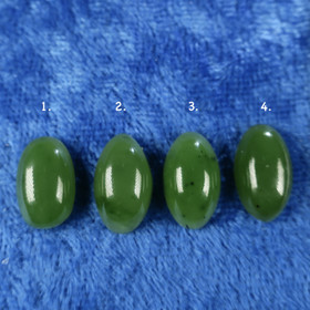 Nefriitti kapussi pieni ovaali omenanvihreä. Valitse  nro 1-11