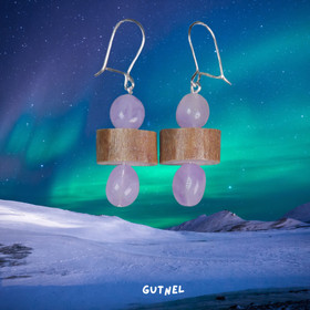 Korvakorut ametisti ja poronsarvi siivu GUTNEL 