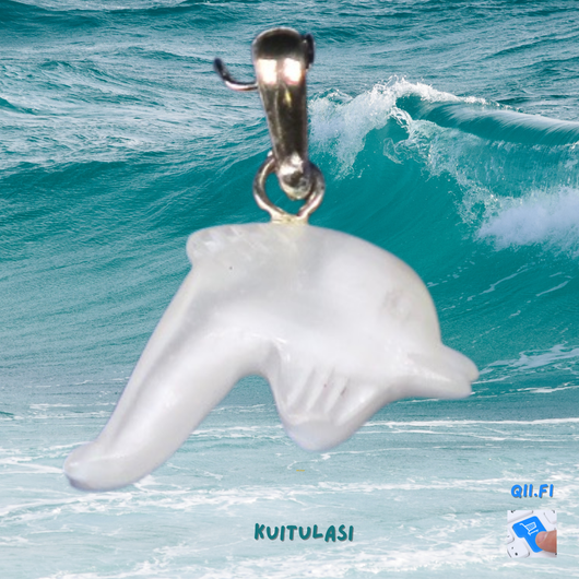 Riipus delfiini, valkoinen kissansilmä kuitulasi