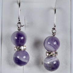 Korvakorut ametistikvartsi  zirkonikoristein, Asta8z8