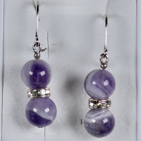 Korvakorut ametistikvartsi  zirkonikoristein, Asta8z8