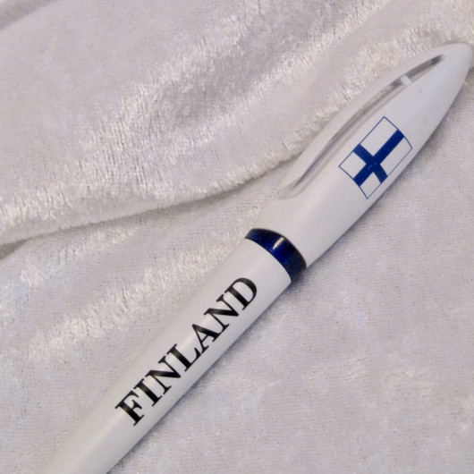 Kuulakärkikynä Finland, Suomen lippu, valkoinen