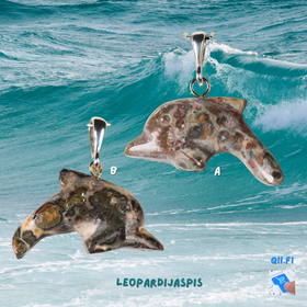 Riipus DELFIINI leopardijaspis