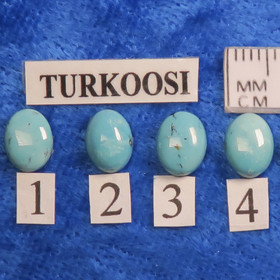 Kapussi turkoosi aito 6x8mm 