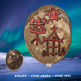 Shamaanikivi aurinko, viisas nainen ja viisas mies kvartsiitti nro1