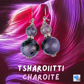 Korvakorut tsharoiitti zirkonikoristein, kookkaat 64ko15