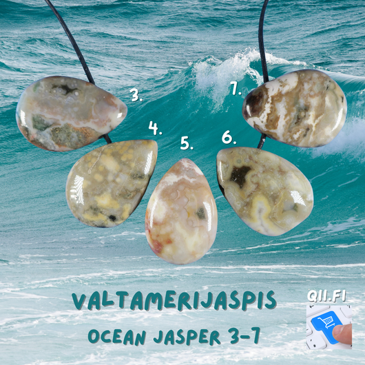 Riipus valtamerijaspis porattu nro 3-7. Valitse