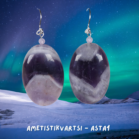 Korvakorut ametistikvartsi kookkaat ASTA1
