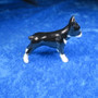 Bostoninterrierri posliinikoira n.5x4cm