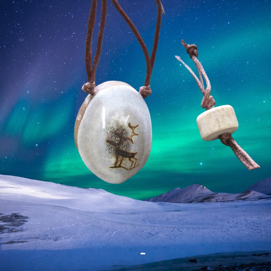 Riipus poronsarvi polttokaiverrettu PORO