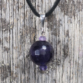 Riipus ametisti tummat viistehiotut 3-12-3mm VIVIAN 