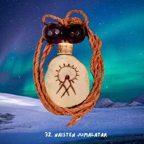 Riipus poronsarvi ja ametistit NAISTEN JUMALATAR 32