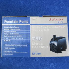 Suihkulähdepumppu 780L ulko- ja sisäkäyttöön. Jebao AB-388