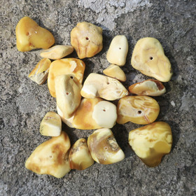 Meripihka irtohelmi vaalea keltainen nro3