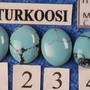 Kapussi turkoosi aito 8x10mm ovaali cabochon nro2