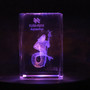 Kristallikuutio 4cm VESIMIES, AQUARIUS horoskooppikuva