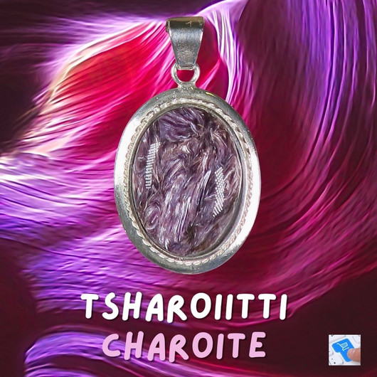 Hopeariipus tsharoiitti ovaali nro3