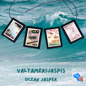 Riipus valtamerijaspis 3x4cm porattu nro 2