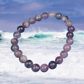 Rannekoru lepidoliitti 8mm 17-18cm