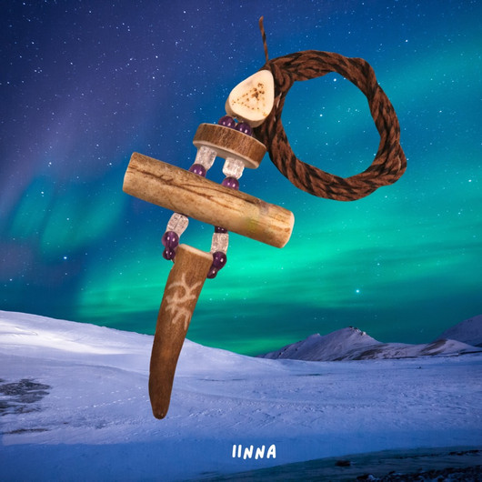 Riipus poronsarvet, vuorikide jää-ice ja ametistit IINNA