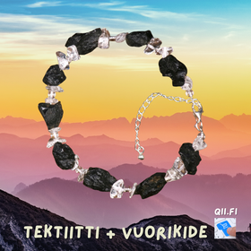 Rannekoru tektiitti ja vuorikide 17-23cm MIMMI