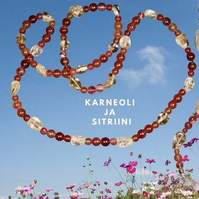 Helmet karneoli ja sitriini 75cm. Karola