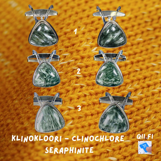 Kalvosinnapit klinokloori serofinit, vihreä kolmio 