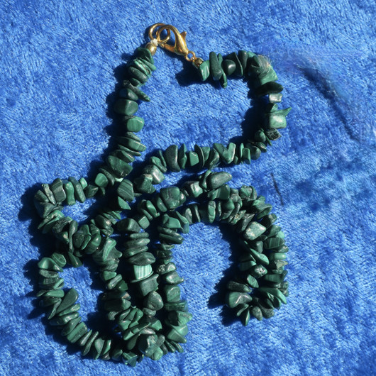 Helmet malakiitti sipsihelmet 45cm