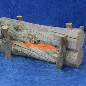 Pöytävalaisin RAKOVALKEA Lapin kelopuu tunnelmallinen 3W liekkilamppu