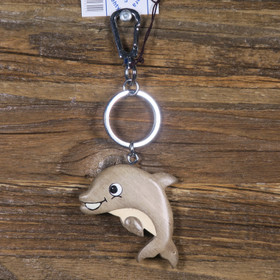 Avaimenperä delfiini, hyppäävä, puuta