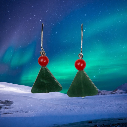 Korvakorut aventuriini joulukuusi JOU3