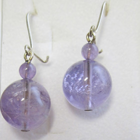 Korvakorut ametisti kirkas 12mm VIOLA12