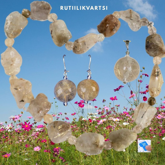 Helmet rutiilikvartsi 50cm