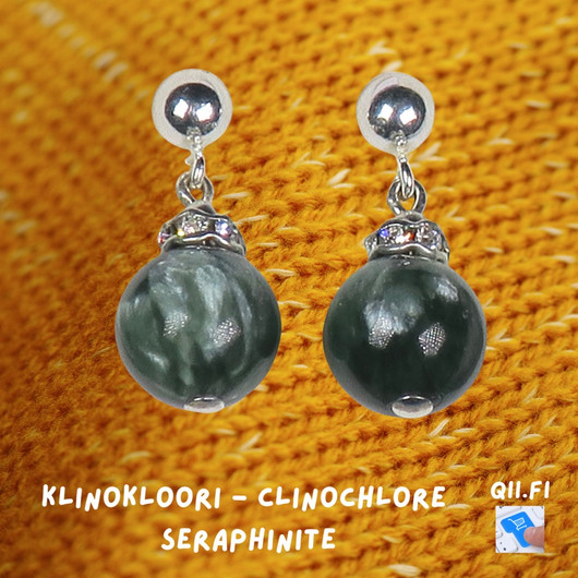 Korvakorut klinokloori zirkonikoristein tappikorvakorut. 16ko5