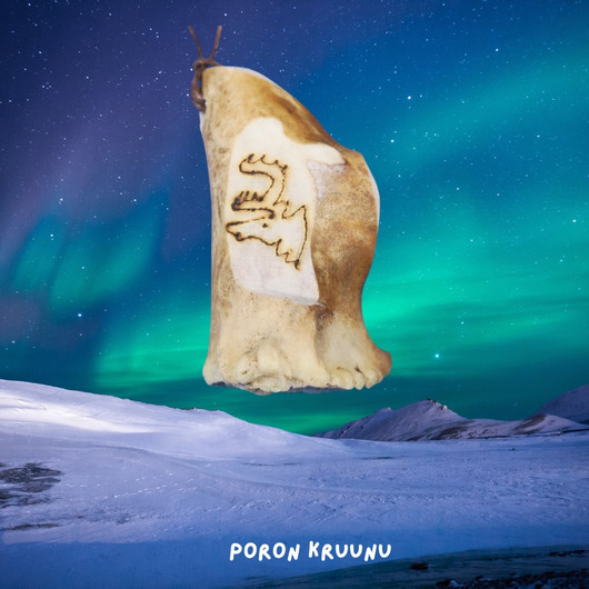 Riipus poronsarvi polttokaiverrettu KRUUNU