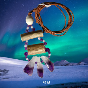 Riipus poronsarvia ja ametistit ASSA9