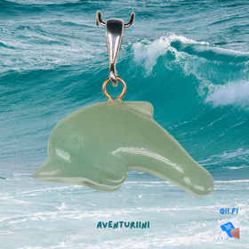 Riipus delfiini vihreä aventuriini