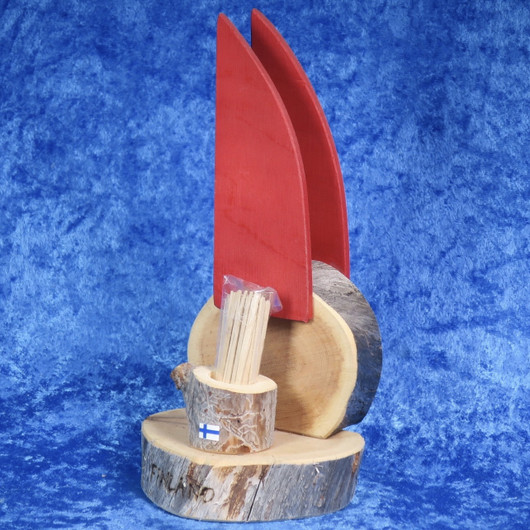 Kynttilänjalka LED-sähkökynttilälle, kelopuuta