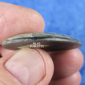 Kapussi serafiniitti klinokloori ovaali dubletti KL1D