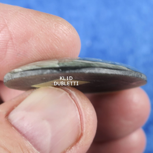 Kapussi serafiniitti klinokloori ovaali dubletti KL1D