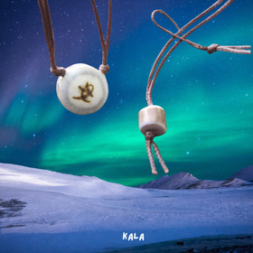 Riipus polttokaiverrettu poronsarvi KALA