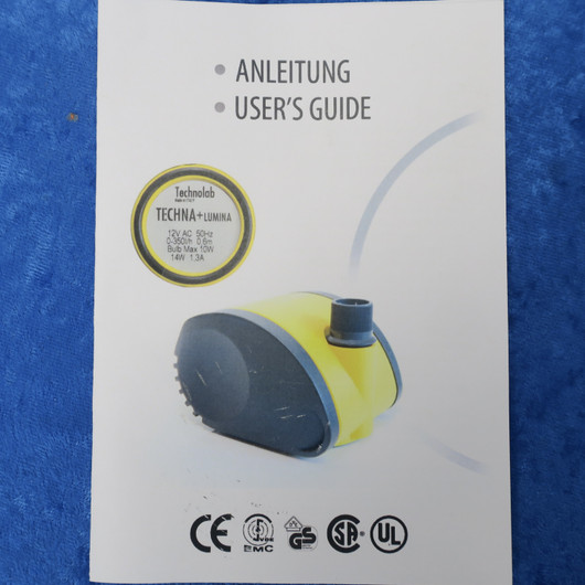 Suihkulähdepumppu 320L/H Technolab