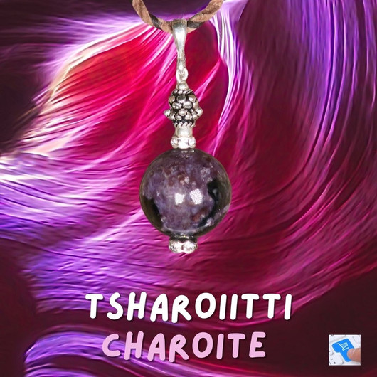 Riipus tsharoiitti hopea- ja zirkonikoristein nro16