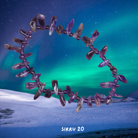 Rannekoru tumma ametisti SIRRU20