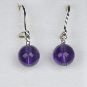 Korvakorut ametisti tumma 8mm. ELSA8