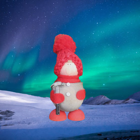 Sirkka-tonttu ja vasara 8cm joulukoriste