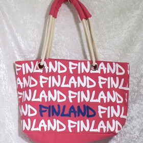 Kassi Canvas Bag FINLAND  pinkki f2a